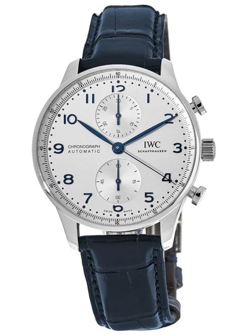 IWC Portugieser Silver Dial Automatic Men's Chronograph Watch 